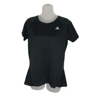 ADIDAS Black And White Athletic Top Size M
